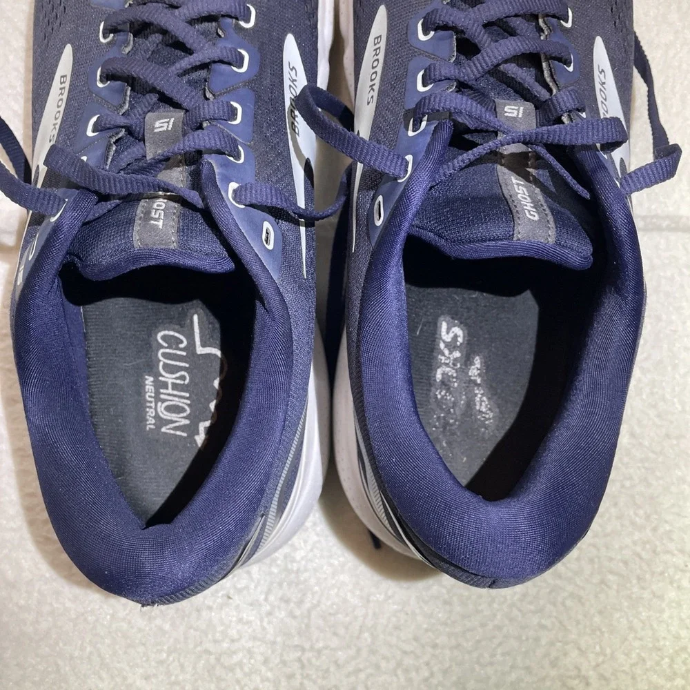 Brooks Ghost‎ 15 Running Shoes Men's Size 12 Blue Athletic Sneakers